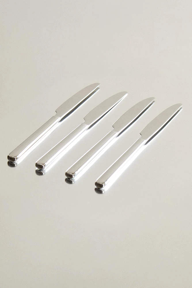 SET OF SHINY STEEL KNIVES (SET OF 4)