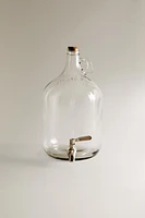 GLASS JAR BOTTLE WITH TAP