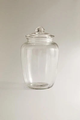 GLASS JAR WITH LID