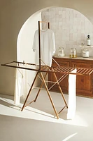 VERTICAL METAL AND WOODEN CLOTHES HORSE