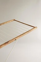 VERTICAL METAL AND WOODEN CLOTHES HORSE