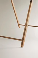 VERTICAL METAL AND WOODEN CLOTHES HORSE