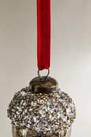 GLITTERY BELL CHRISTMAS TREE DECORATION