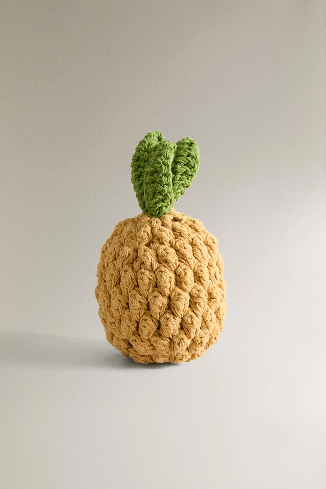 CROCHET PINEAPPLE PET TOY