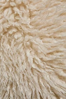 LONG FAUX FUR THROW PILLOW COVER