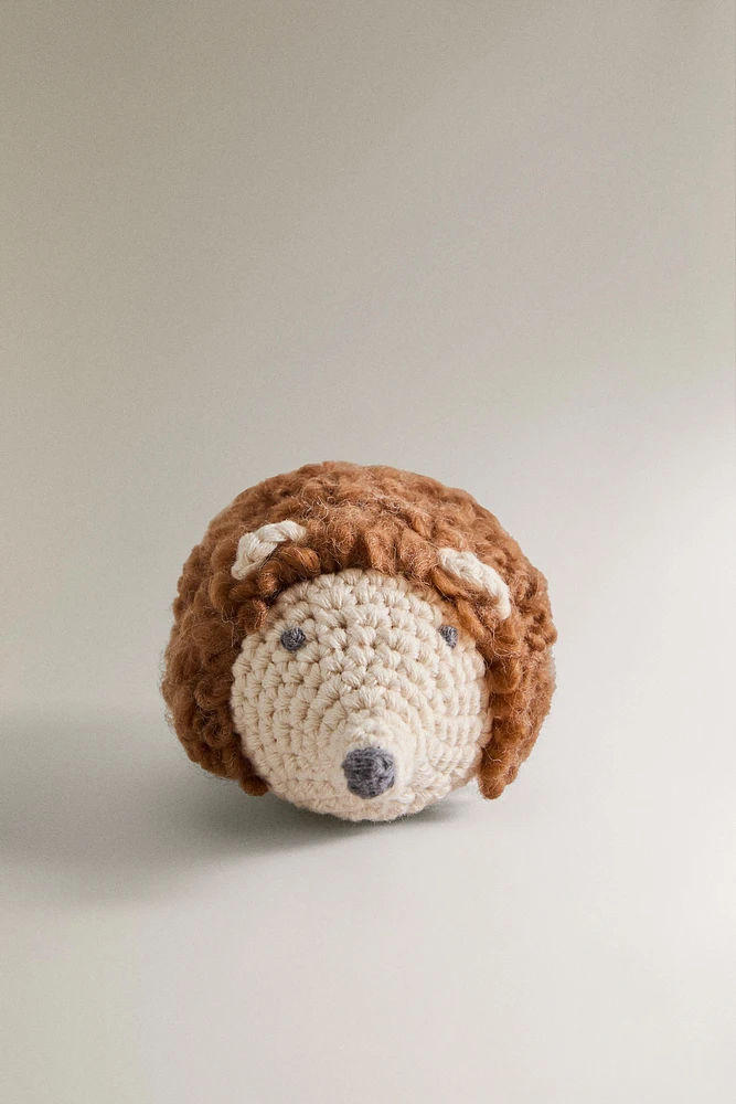 CROCHET HEDGEHOG PET TOY