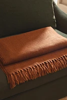 BROWN KNIT BLANKET