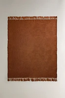 BROWN KNIT BLANKET