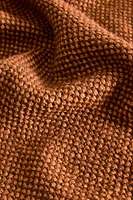 BROWN KNIT BLANKET