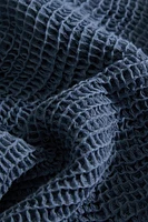 WAFFLE-KNIT COTTON BLANKET