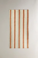 STRIPED WOOL BLEND AREA RUG