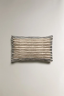 STRIPED THROW PILLOW COVER