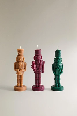 SET OF NUTCRACKER SCENTED CANDLES (SET OF 3)