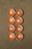 PACK OF SALTED CARAMEL SCENTED TEALIGHT CANDLES (PACK OF 8)