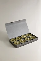 PACK OF CHIMNEY SCENTED TEALIGHT CANDLES (PACK OF 8)