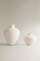 TEXTURED CERAMIC VASE