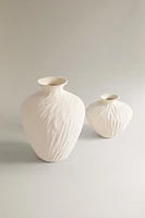 TEXTURED CERAMIC VASE