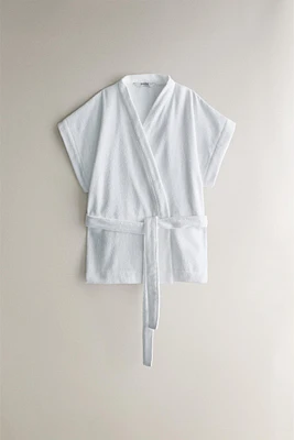 COTTON TERRY KIMONO