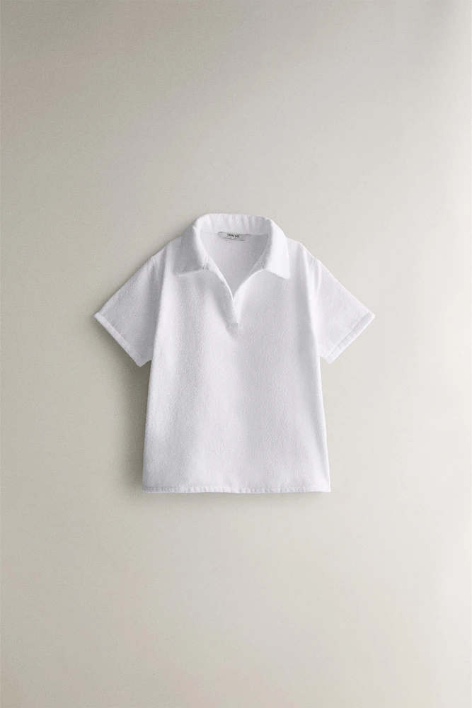 COTTON TERRYCLOTH POLO SHIRT