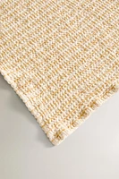 STRIPED WAFFLE-TEXTURE TOWEL