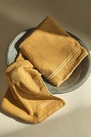 TOWEL WITH RIBBED BORDER