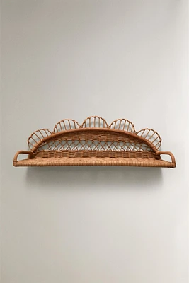 CHILDREN’S RATTAN WALL SHELF