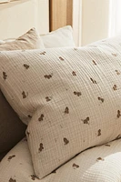 CHILDREN’S DONKEY PRINT MUSLIN PILLOWCASE