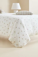 CHILDREN’S DONKEY PRINT MUSLIN FITTED SHEET