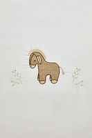 CHILDREN’S EMBROIDERED DONKEY PILLOWCASE