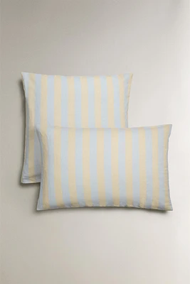 STRIPED PRINT PILLOWCASE