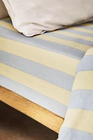 STRIPED PRINT FITTED SHEET