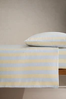 STRIPED PRINT FITTED SHEET