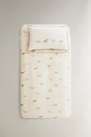 CHILDREN’S DINOSAUR DUVET COVER