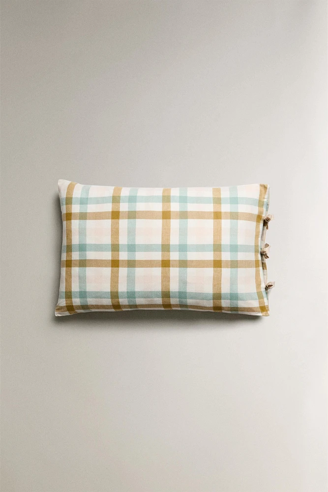 GINGHAM FLANNEL PILLOWCASE