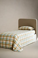 GINGHAM FLANNEL FITTED SHEET