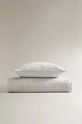 GINGHAM DUVET COVER