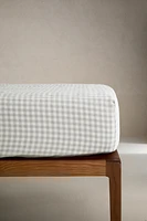 GINGHAM FITTED SHEET