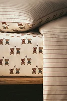 CHILDREN’S CHRISTMAS COTTON FITTED SHEET WITH LITTLE MICE