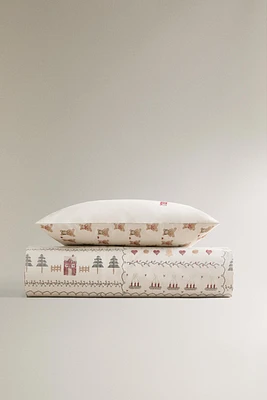 CHILDREN’S CHRISTMAS DUVET COVER WITH STITCHING