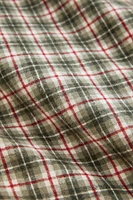 CHILDREN’S CHECK FLANNEL CHRISTMAS DUVET COVER