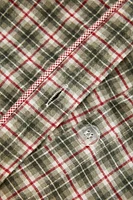 CHILDREN’S CHECK FLANNEL CHRISTMAS DUVET COVER