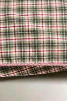 CHILDREN’S CHECK FLANNEL CHRISTMAS PILLOWCASE