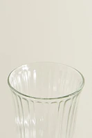 RAISED DESIGN WINE GLASS