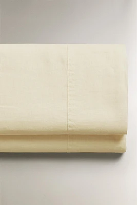 (140 GSM) WASHED LINEN FLAT SHEET