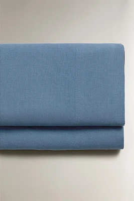 (140 GXM²) WASHED LINEN FLAT SHEET