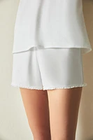 JERSEY FABRIC SHORTS WITH RUFFLES