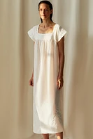 EMBROIDERED COTTON NIGHTGOWN