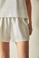 EMBROIDERED COTTON SHORTS