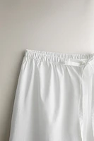 EMBROIDERED COTTON PANTS