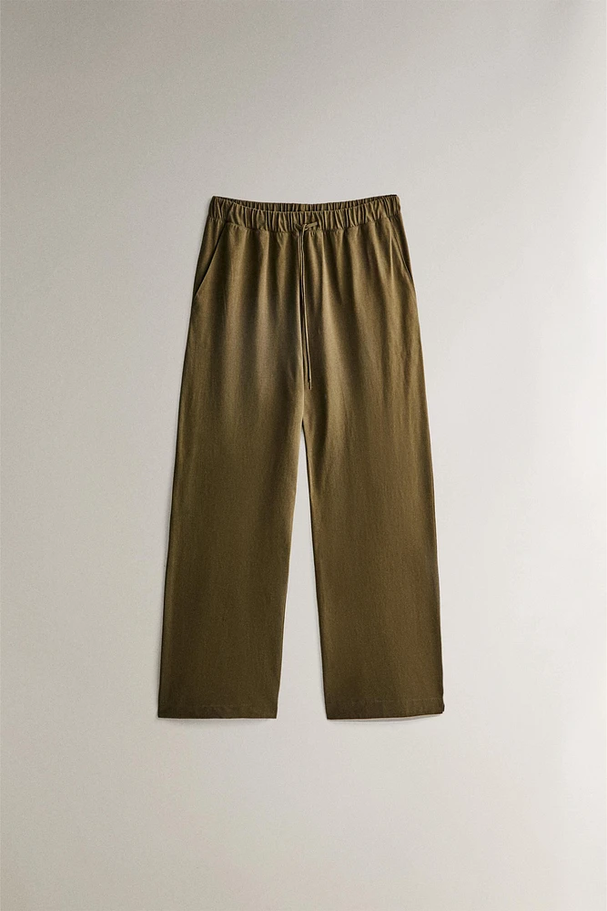 COTTON JERSEY PANTS